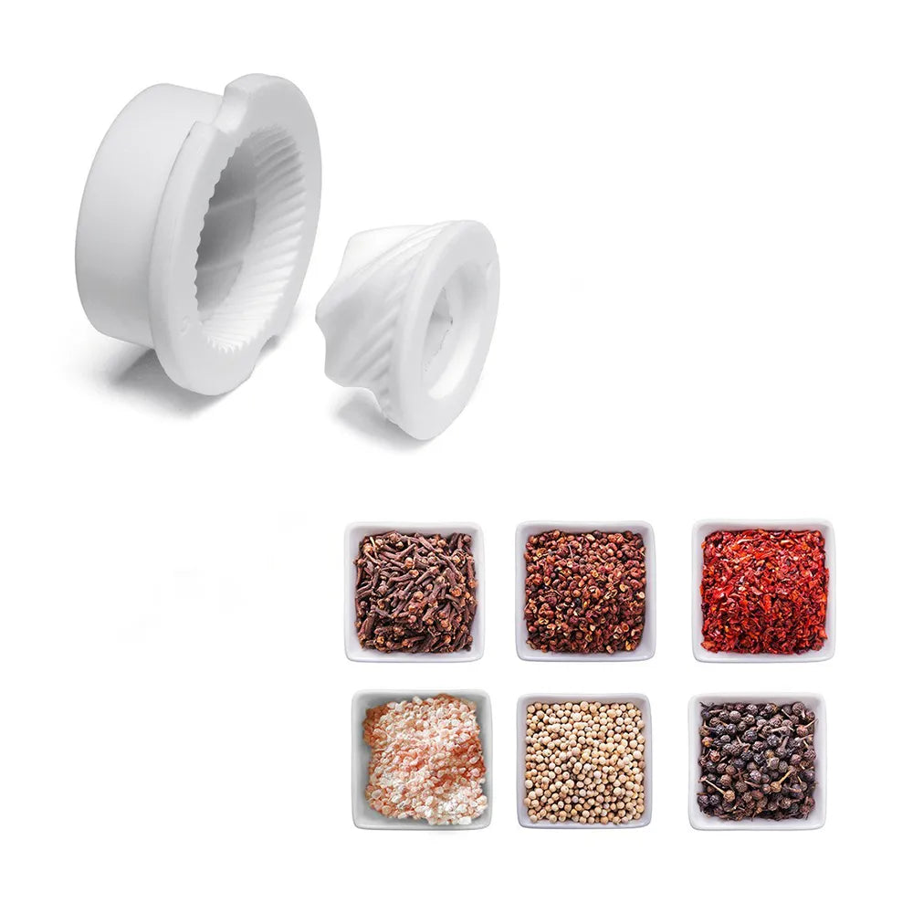 Salt and Pepper Mills, Solid Wood Pepper Mill with Strong Adjustable Ceramic Grinder 5" 8" 10" - Kitchen Tools by Leeseph
