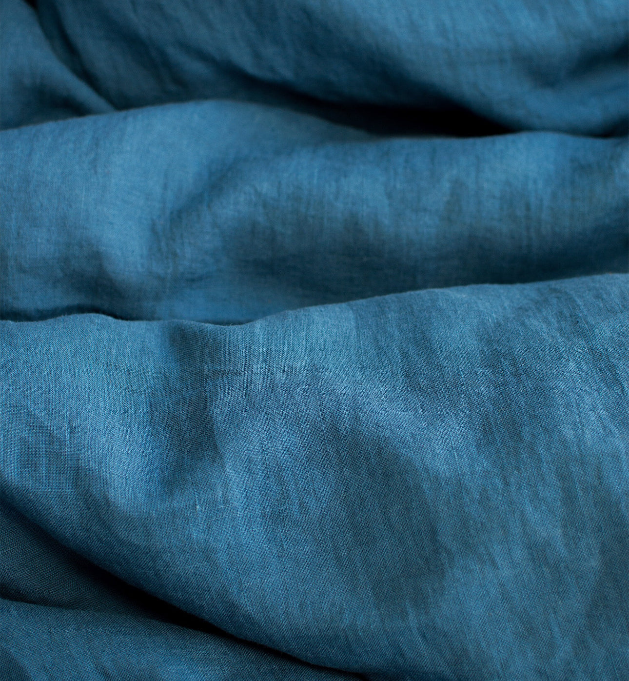 Linen Bedding set in lake blue