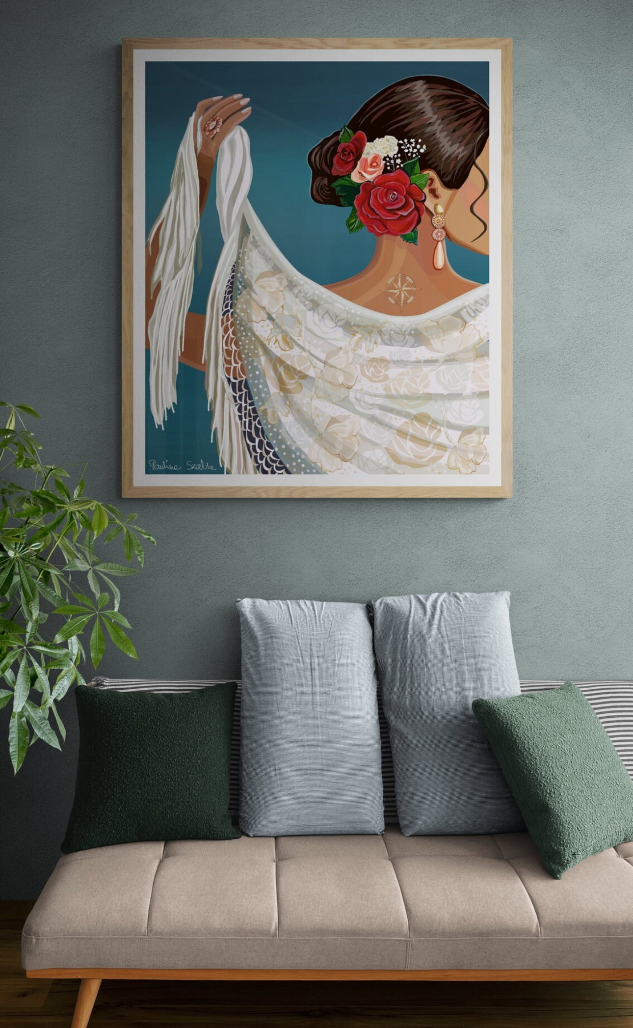 Flamenco Woman Poster