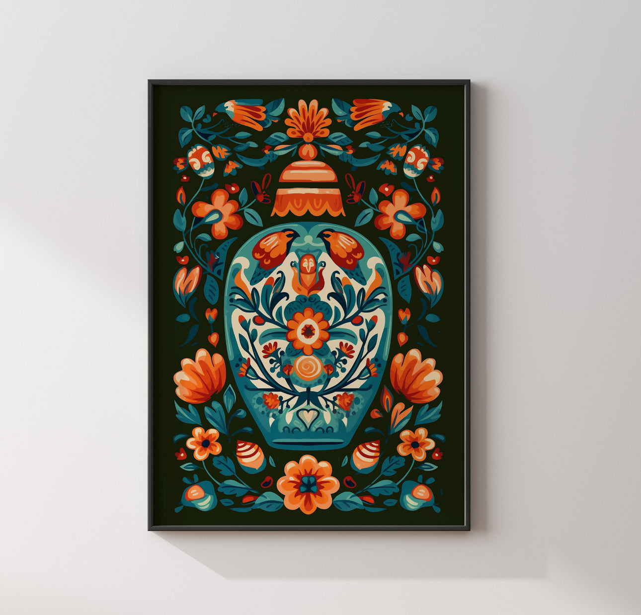 Green Mexican Talavera Wall Art