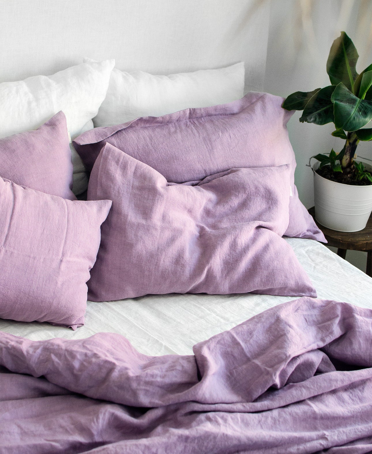 Linen Bedding set in Lavender