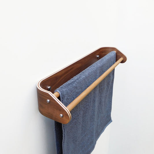 Wooden towel bar