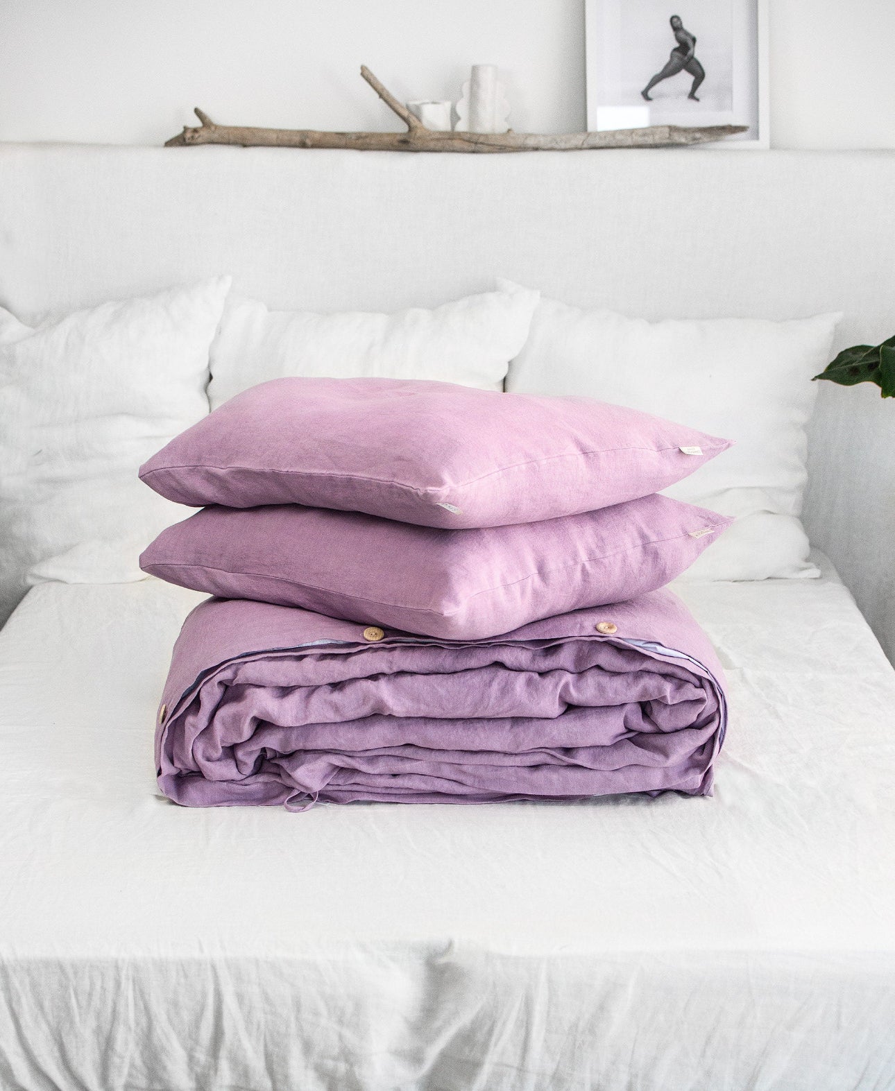 Linen Bedding set in Lavender