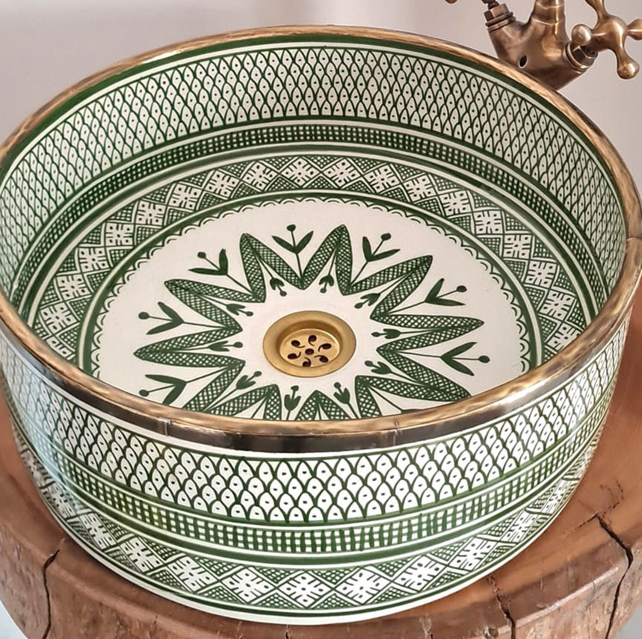 Serene Verde Custom Made Green Ceramic Sink