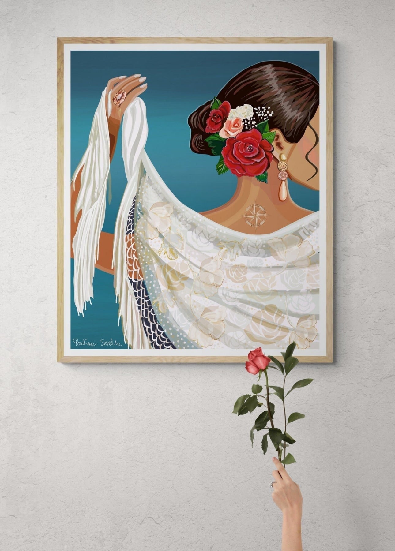 Flamenco Woman Poster