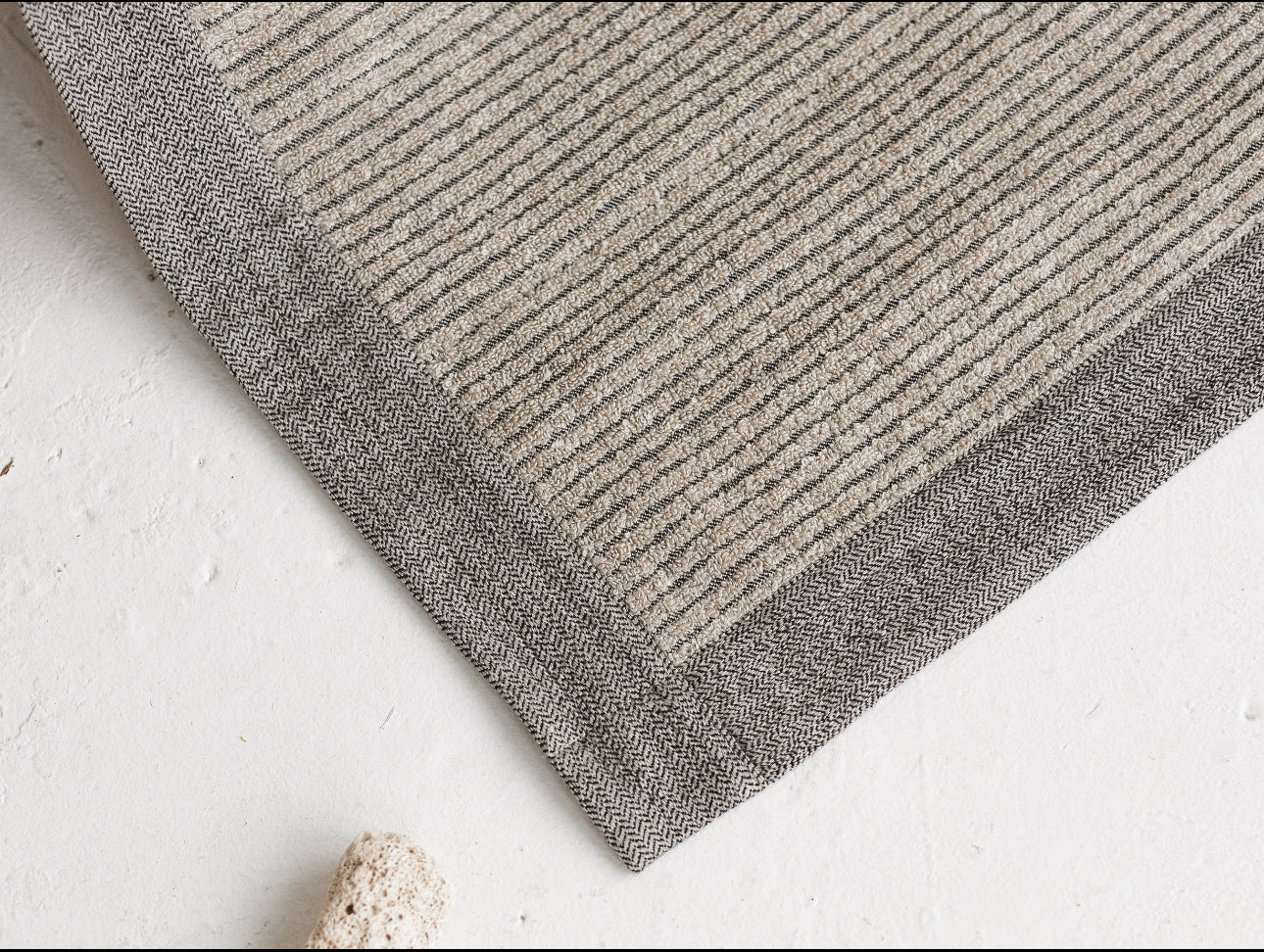 Linen Bathroom Rug