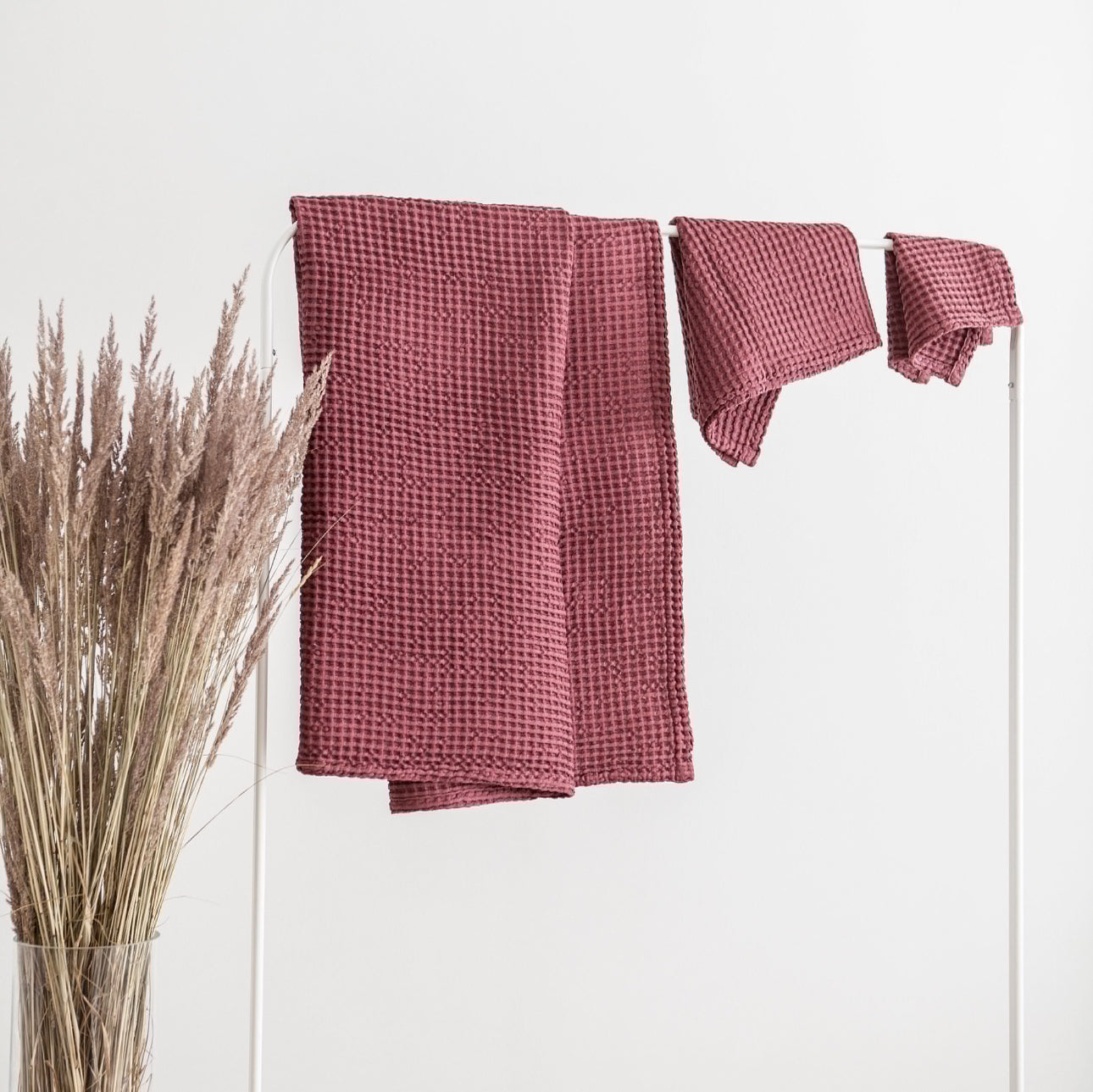 Waffle Linen Towels