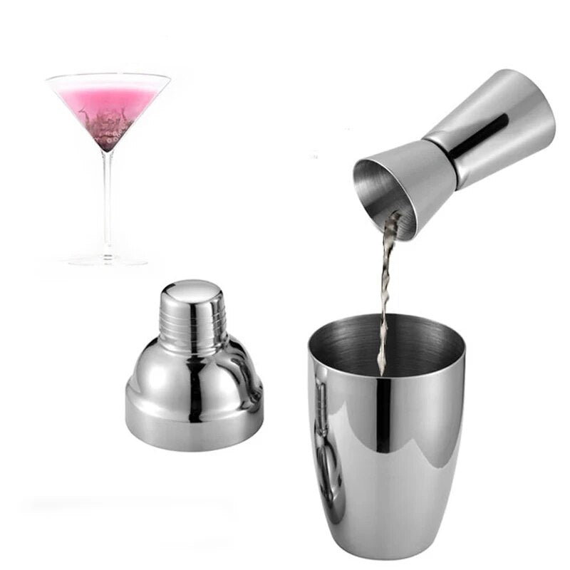 15-30ml 25-50ml Silver Black Rose Gold Double Jigger 4 Colour Measure Cup Cocktail Drink Wine Shaker Stainless Bar Accessories