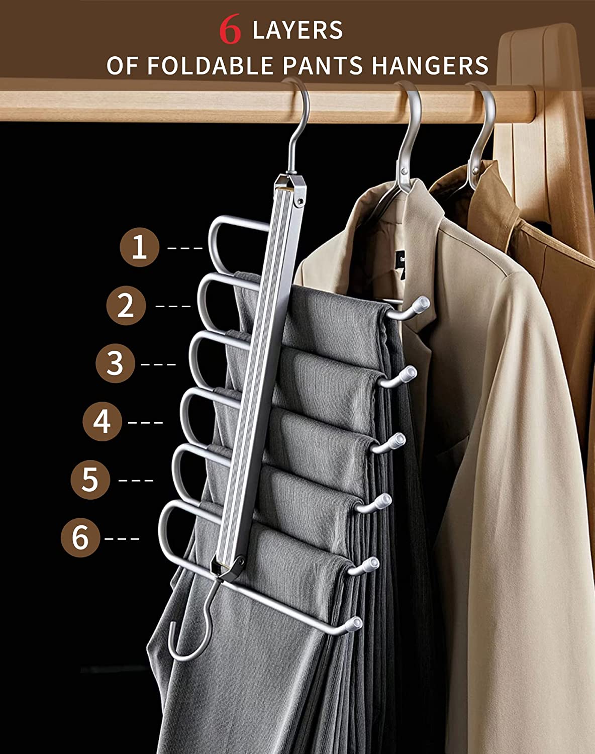 6 Layers Pants Hangers