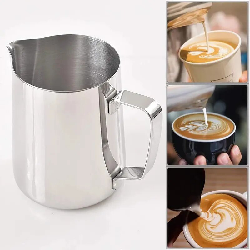 Non Stick Stainless Steel Milk Frothing Pitcher Espresso Coffee Barista Craft Latte Cappuccino Cream Frothing Jug Pitcher