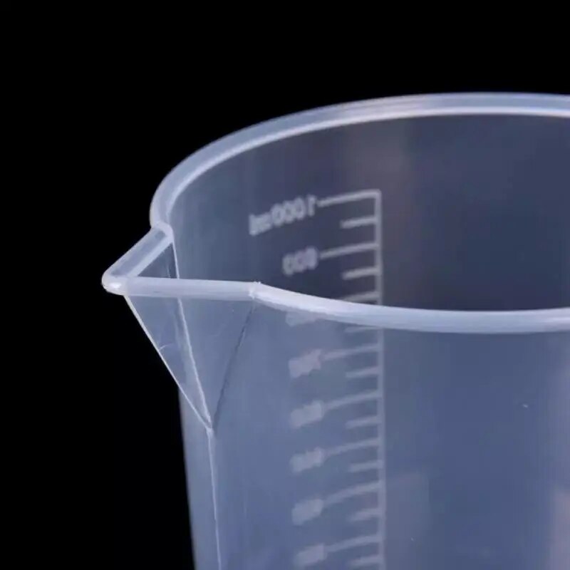 Plastic Cups 50/100/150/250/500/1000ml Premium Clear Plastic Graduated Measuring Cup Pour Spout Without Handle Kitchen Tool