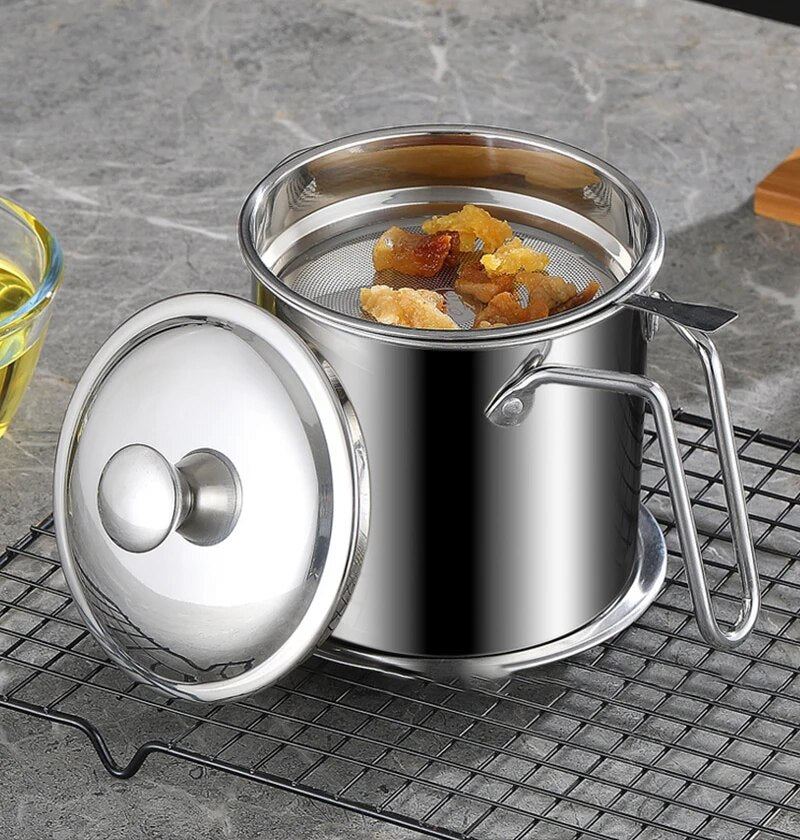 Tempura French Fries Fryer Stainless Steel Deep Frying Pot Chicken Fried Pan Strainer fritadeira Kitchen Cooking Tool Oil Filter