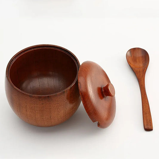 Wooden Salt Bowl