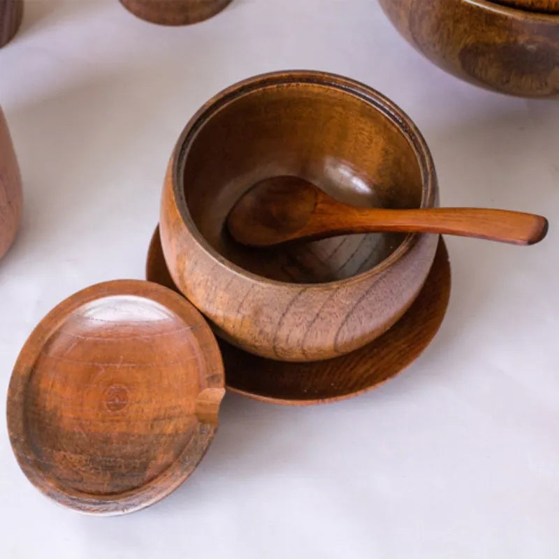 Wooden Salt Bowl