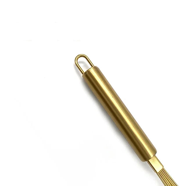 Gold Stainless Steel Hand Whisk